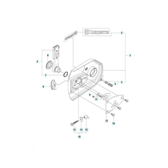 Clutch Cover for Husqvarna K970
