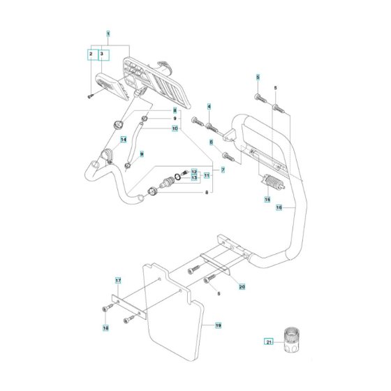 Handle Assembly for Husqvarna K970