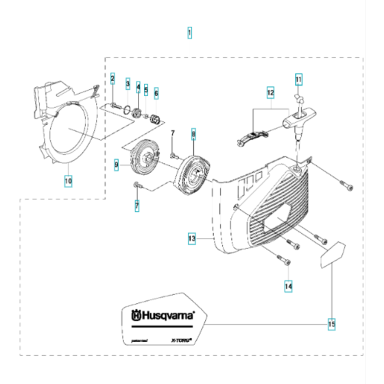 Starter Assembly for Husqvarna K970 III