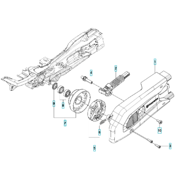 Clutch Assembly for Husqvarna K970 III