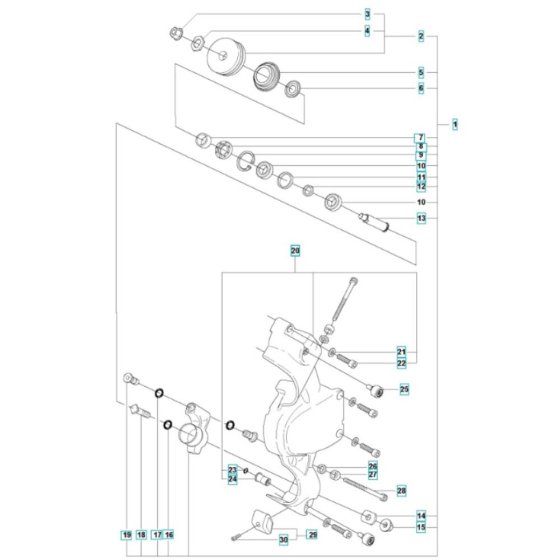 Level Assembly for Husqvarna K970