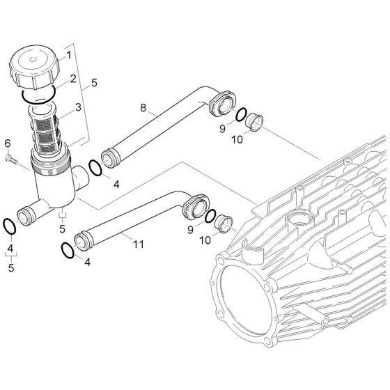 Water Filter Assembly for Karcher HD 10-23-4 S Pressure Washer
