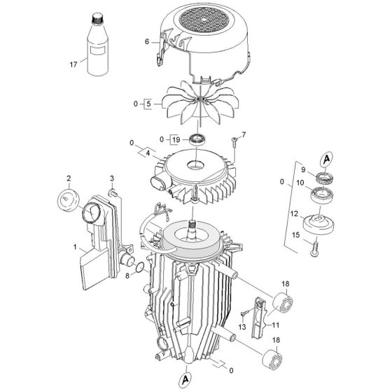 Motor Assembly for Karcher HD 6-15 C Pressure Washer