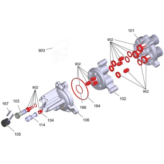 Pump Head Assembly for Karcher HD 5-15 C Pressure Washer