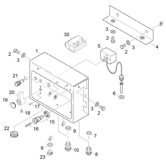 Control Box Assembly for Karcher HDS 1000 DE Pressure Washer