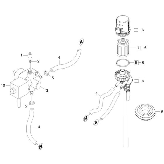 Filter Assembly for Karcher HDS 12-18-4 S Pressure Washer