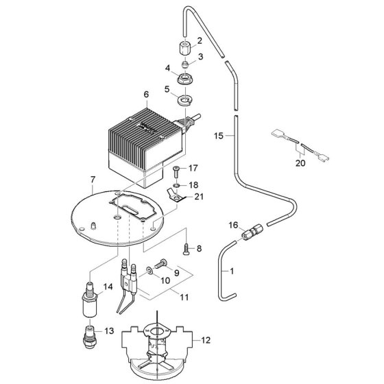 Burner Cover Assembly for Karcher HDS 5-11 U Pressure Washer