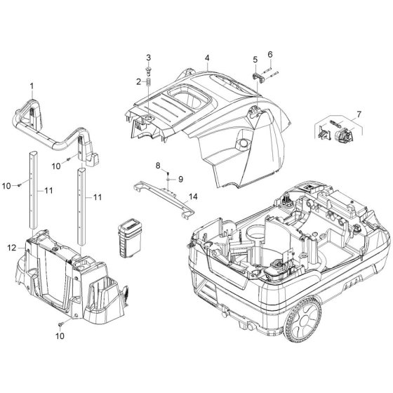 Housing Assembly for Karcher HDS 8-18-4 C Pressure Washer