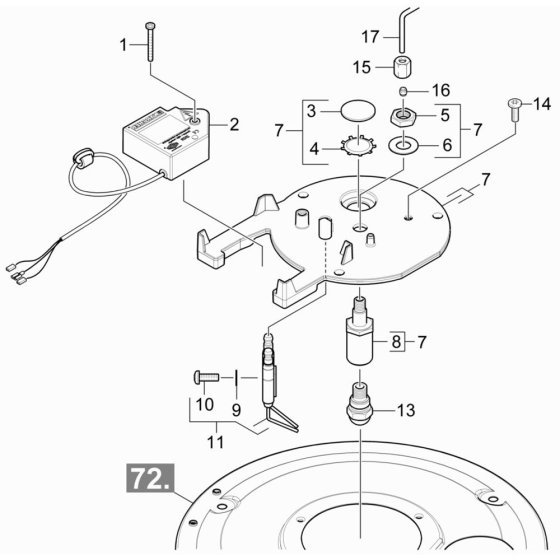 Burner Cover Assembly for Karcher HDS 8-18-4 C Pressure Washer