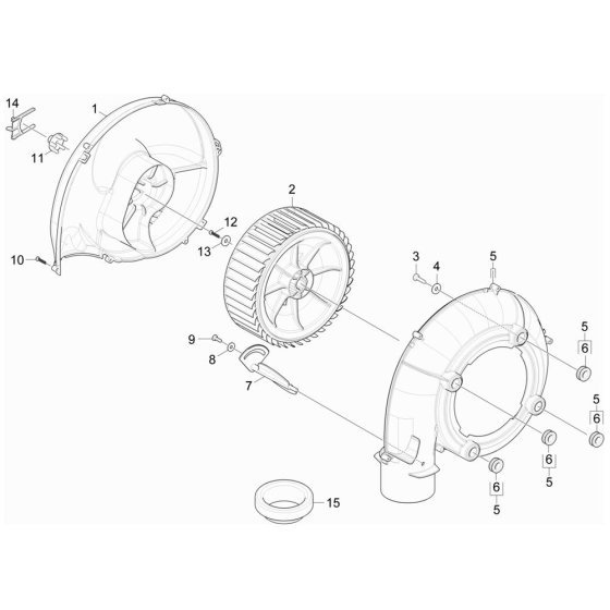 Blower Assembly for Karcher HDS 8-18-4 C Pressure Washer
