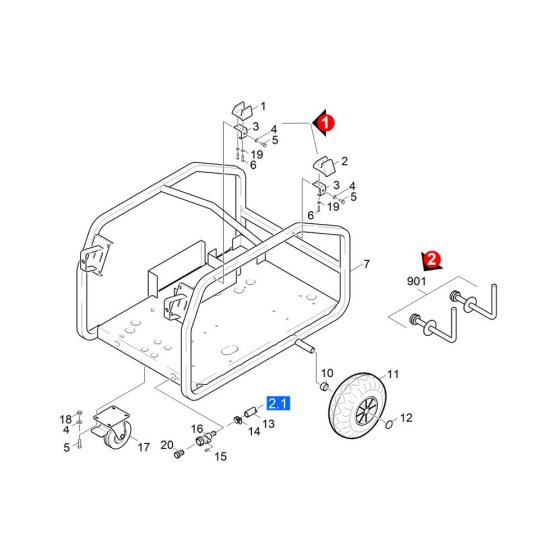 Frame Assembly for Karcher HDS 801 B Pressure Washer