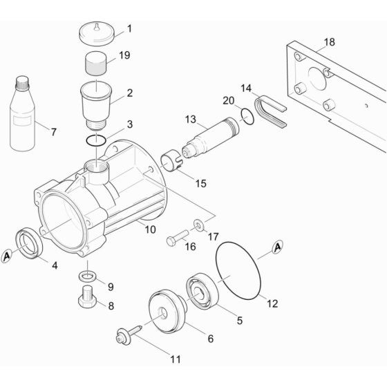 Transmission Assembly for Karcher HDS 801 B Pressure Washer