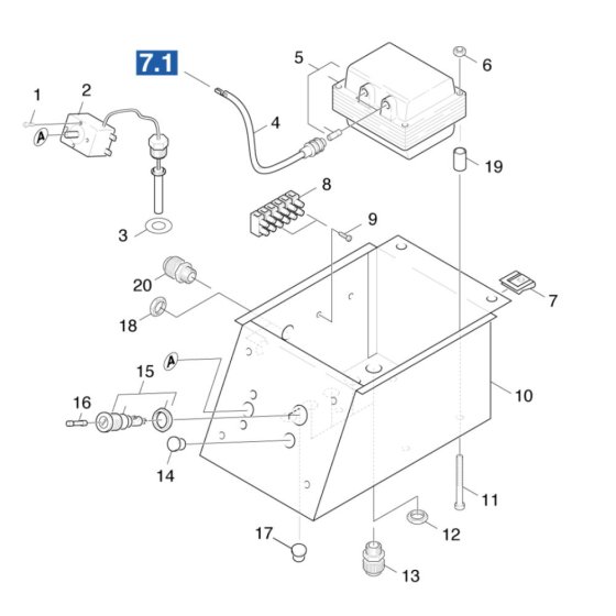Control Box Assembly for Karcher HDS 801 B Pressure Washer