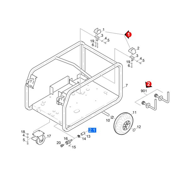 Frame Assembly for Karcher HDS 801 D Pressure Washer