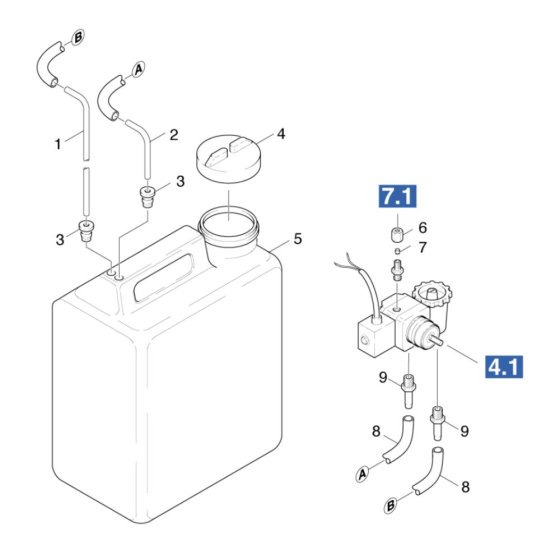 Fuel Tank Assembly for Karcher HDS 801 D Pressure Washer