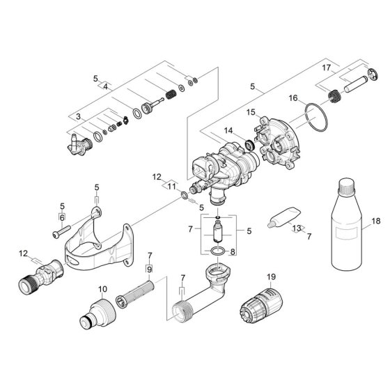 Pump Assembly for Karcher K 2 Classic Pressure Washer