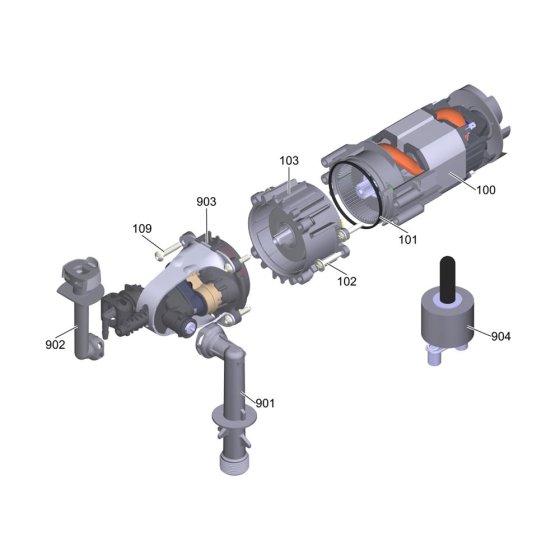 Motor Assembly -1 for Karcher K 4 Classic Pressure Washer