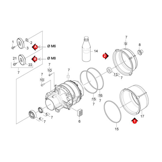 Motor Assembly for Karcher K 6 Special Pressure Washer