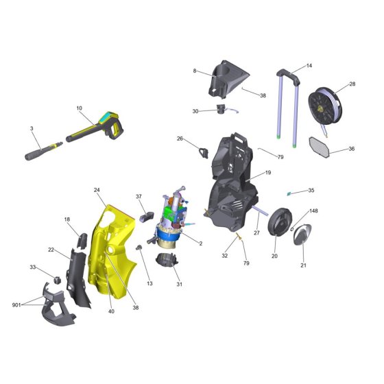Housing Assembly for Karcher K 7 Premium Smart Control Pressure Washer