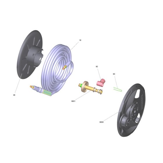 Hose Reel Assembly for Karcher K 7 Premium Smart Control Pressure Washer
