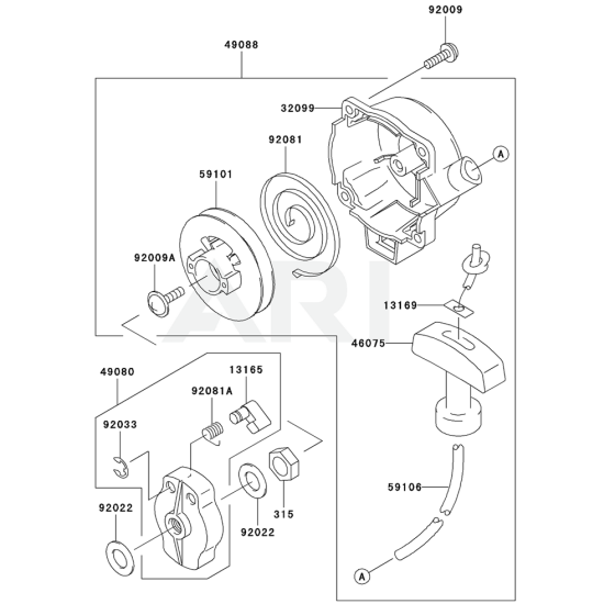 Starter for Kawasaki KBL23A