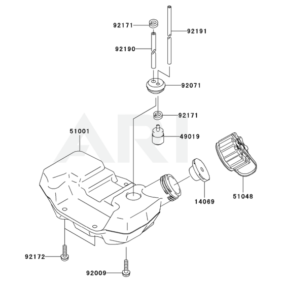 Fuel Tank & Valve for KBL27A