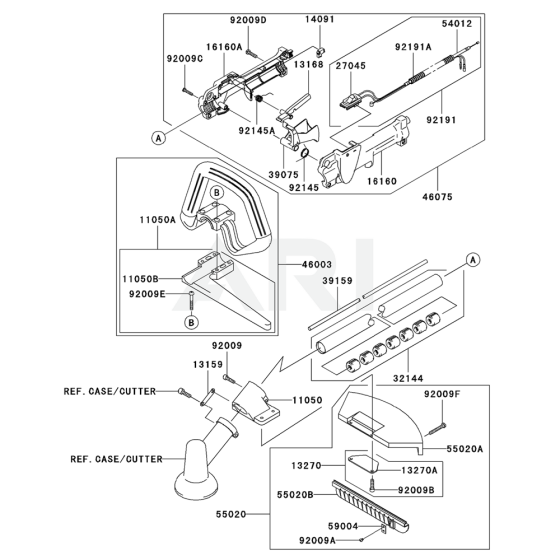 Pipe, Handle & Guard for KBL27B