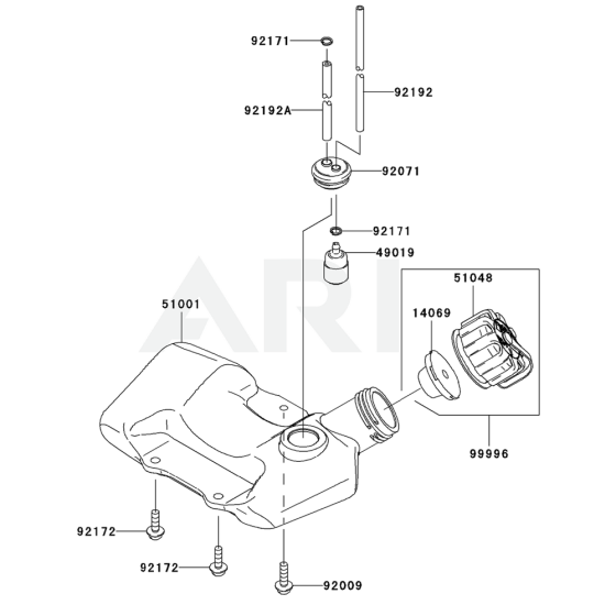 Fuel Tank/Valve for KBL27BC