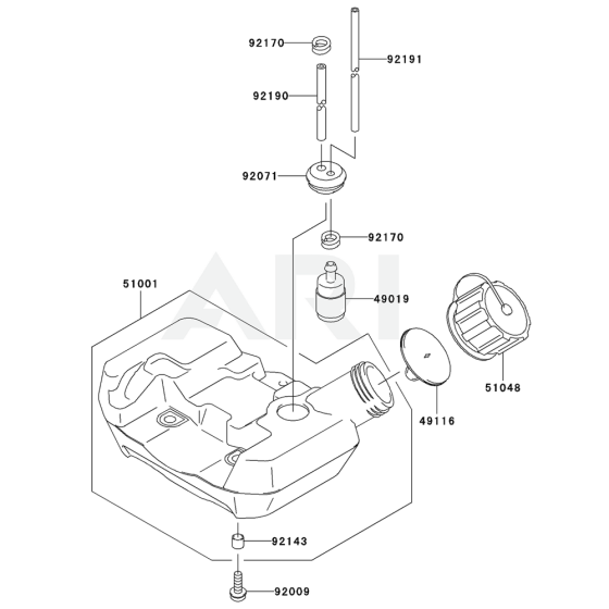 Fuel Tank & Valve for KEL26A