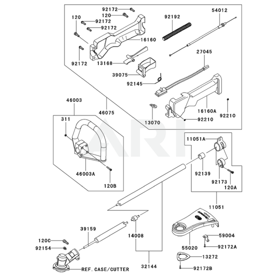 Pipe, Handle & Guard for KGT27C