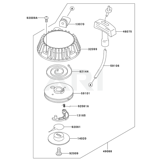 Starter for Kawasaki KHS750A