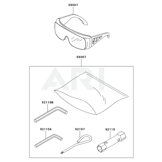 Tool for Kawasaki KHS750BC