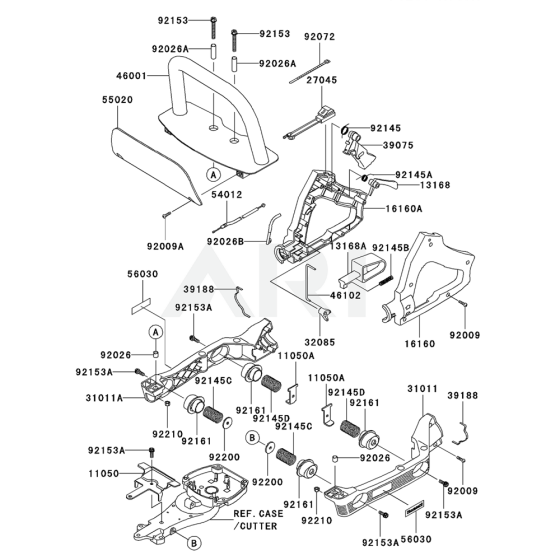 Kawasaki KHT600D Handle