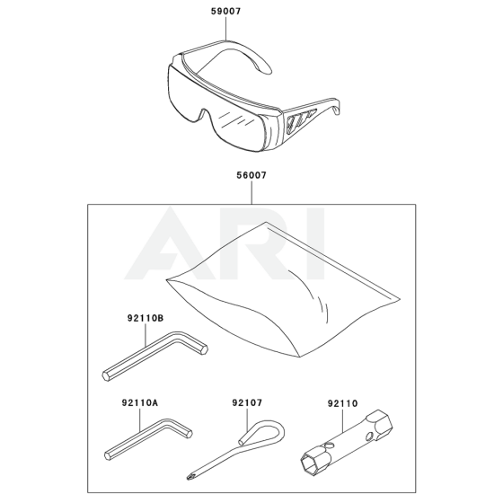 Kawasaki KHT750D Tool