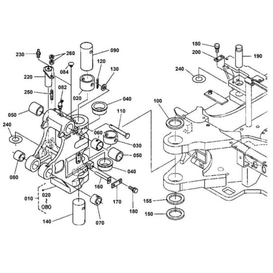 Kingpost Assembly for Kubota