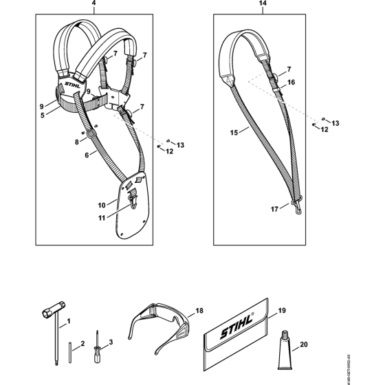 Stihl KM94R KM94RC Tools