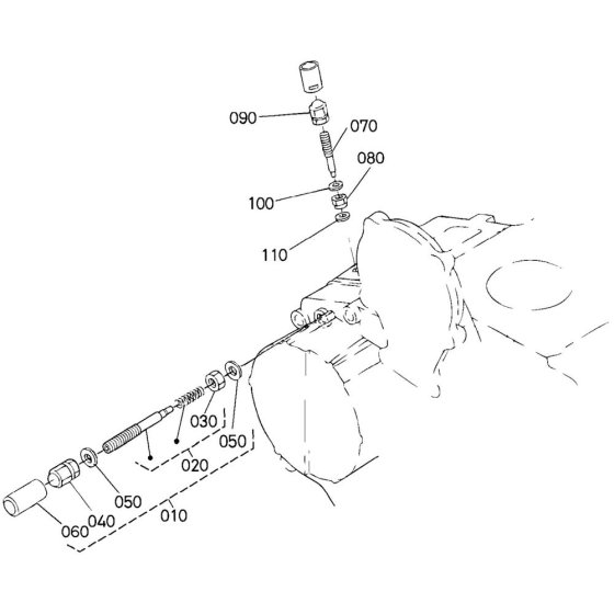 Idle Apparatus Assembly for Kubota D1105-E2-BG Engine
