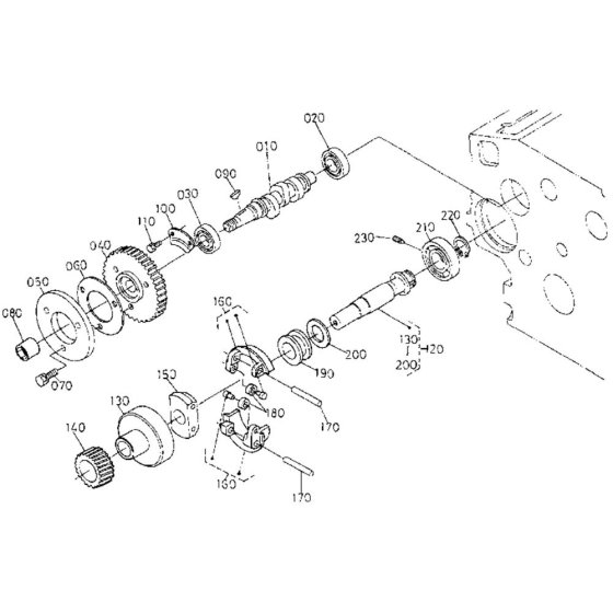 Fuel Camshaft Assembly for Kubota D1105-E2B Engine