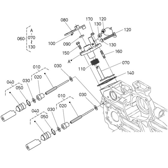 Speed Control Plate Assembly for Kubota D1703-M-DI-E4B Engine