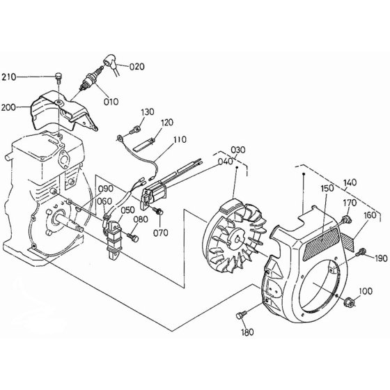 Magneto Assembly for Kubota GH170 Engine