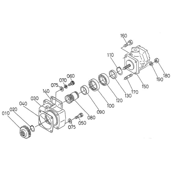 Hydraulic Pump Assembly for Kubota V2203-EB Engine