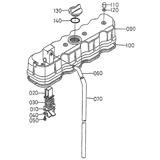 Head Cover Assembly for Kubota V2203-EB Engine