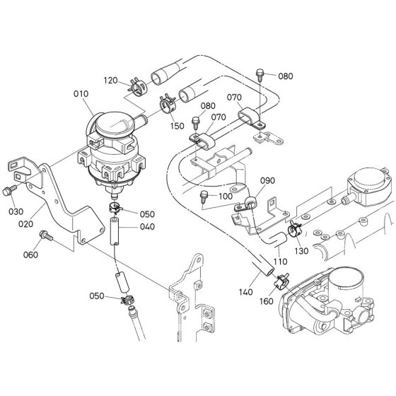 Separator Assembly for Kubota V2403-CR-E5B Engine