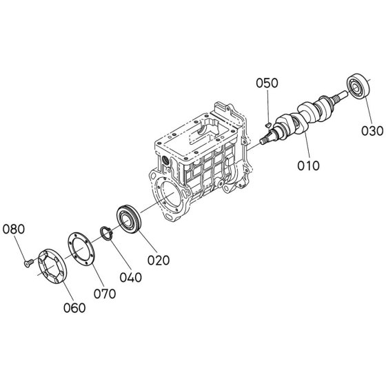 Fuel Camshaft Assembly for Kubota V3800DI-T-E3B Engine