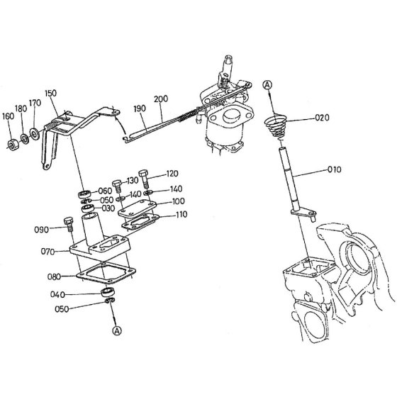 Governor Assembly for Kubota WG750-E Engine