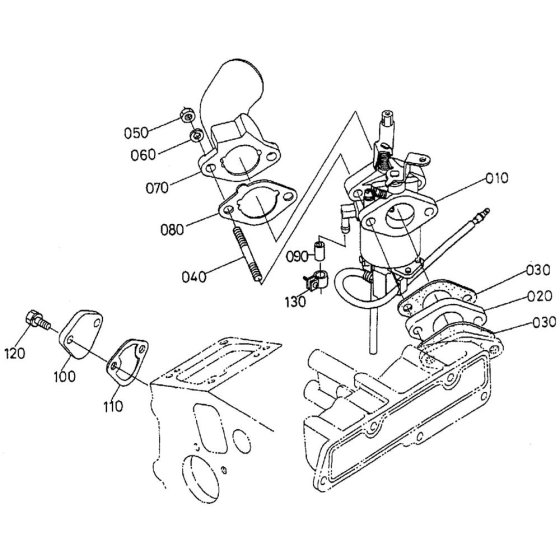 Carburettor Assembly for Kubota WG750-E Engine
