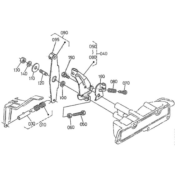 Speed Control Plate Assembly for Kubota WG972-GL-E3 Engine