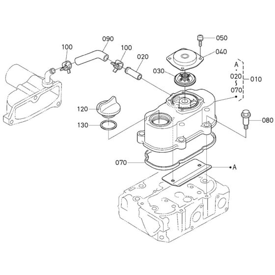 Head Cover Assembly for Kubota Z482-E2B Engine