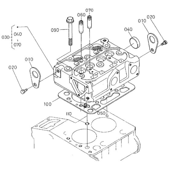 Cylinder Head Assembly for Kubota Z482-EB Engine