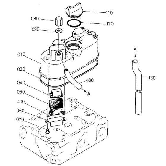 Head Cover Assembly for Kubota Z482-EB Engine